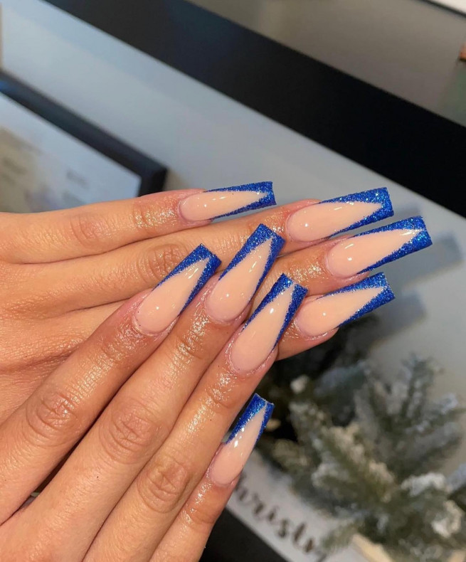 royal blue nails, cobalt blue nails, summer nail colors, royal blue nail designs, acrylic royal blue nails, royal blue nail designs, royal blue nail art