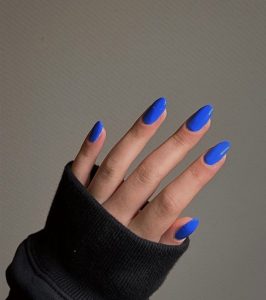40 Gorgeous Royal Blue Nail Designs : Simple Royal Blue Nails I Take ...
