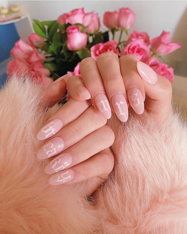 50 Best Wedding Day Nails for Every Style : Mrs Nail Art