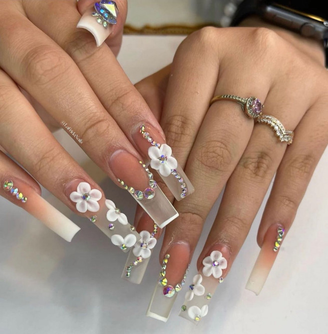 3D Flower Nail Art Stickers Nail Decoration | BeautyBigBang