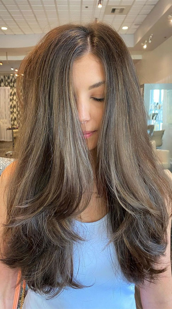 40 Best Layered Haircuts & Hairstyles For 2022 : Balayage