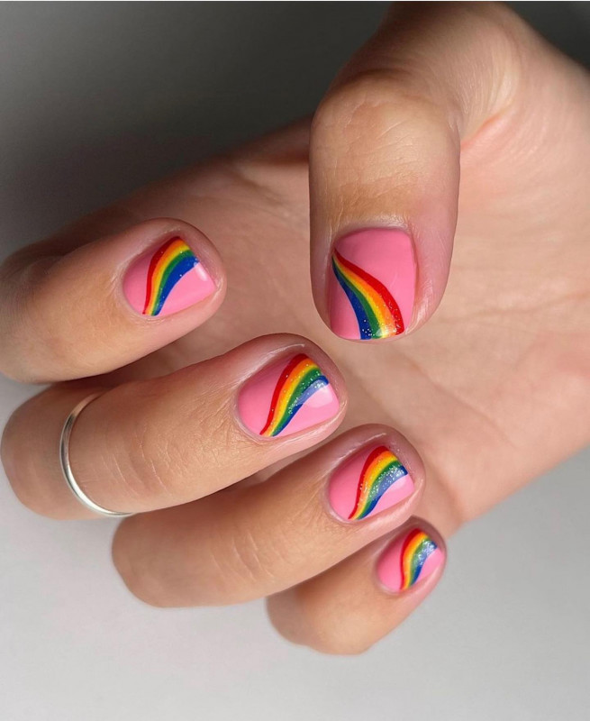 30+ Best Pride Nail Ideas That'll Brighten Your Outfits Rainbow