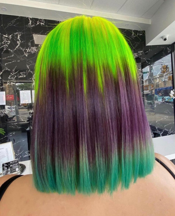 Bright Green Hair Color