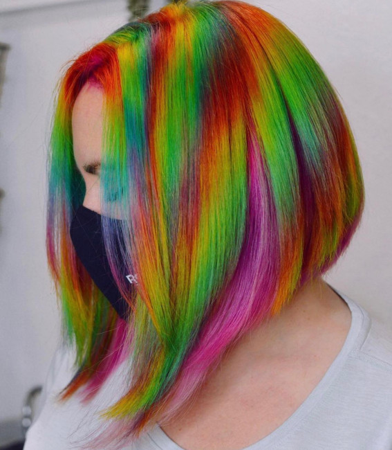 40 Crazy Hair Colour Ideas To Try in 2022 : Bright Hair Colour