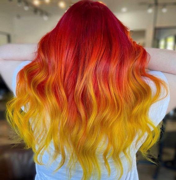 40 Crazy Hair Colour Ideas To Try in 2022 : Coral to Mustard Ribbon I Take  You | Wedding Readings | Wedding Ideas | Wedding Dresses | Wedding Theme