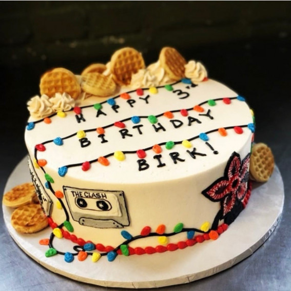 30 Stranger Things Birthday Cake Ideas : Singer Tier Cake