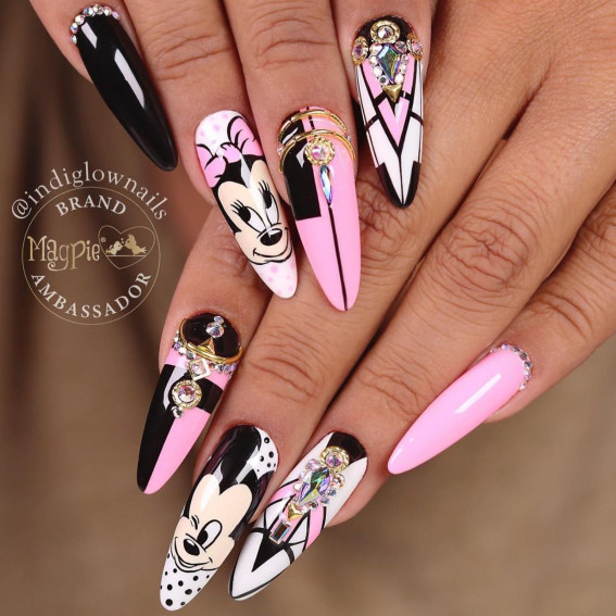 mickey mouse nails, minnie mouse nails, mickey mouse acrylic nails, mickey mouse nails pink, minnie mouse nail art designs, minnie mouse nail designs, mickey mouse nail ideas 2022, mickey mouse nail design images, mickey mouse nails long, minnie mouse nails 2022, mickey mouse nails 2022