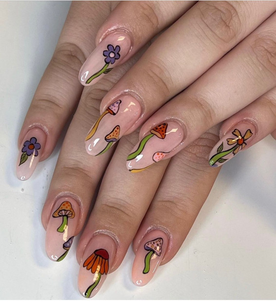 Mushroom Nail Art