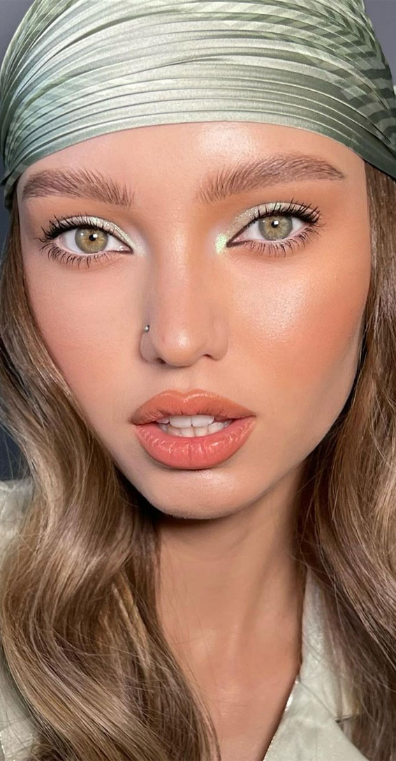 50 Gorgeous Makeup Trends to Try in 2022 : Light Mint Green Makeup Look I  Take You | Wedding Readings | Wedding Ideas | Wedding Dresses | Wedding  Theme