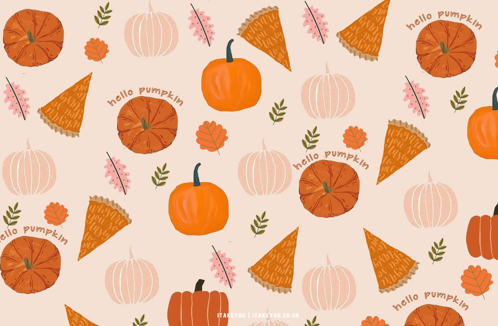 12 Cute Autumn Wallpaper Ideas : Hello Pumpkin Wallpaper for Laptop