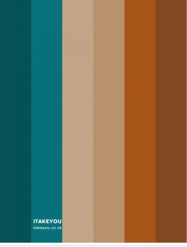 Brown and Teal Colour Scheme #Colour Palette 72 I Take You | Wedding ...