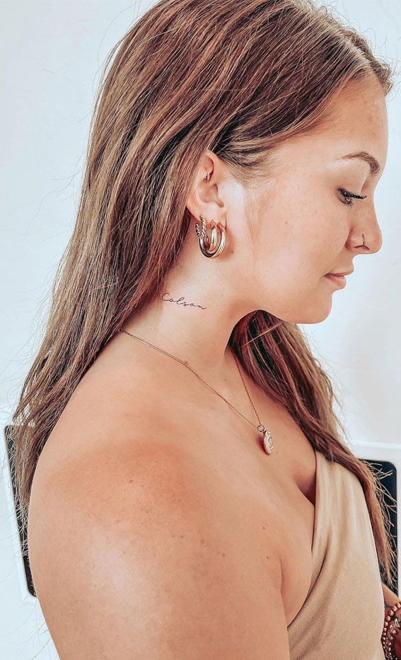 550+ Woman Neck Tattoo Stock Photos, Pictures & Royalty-Free Images - iStock