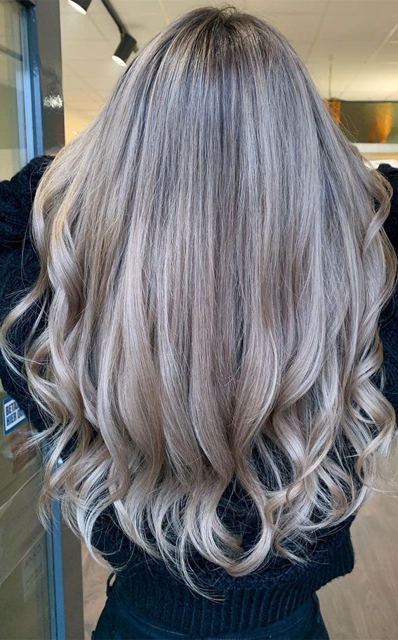 50 Stunning Hair Colour Ideas to Rock in 2022 : Ribbon Ash Blonde