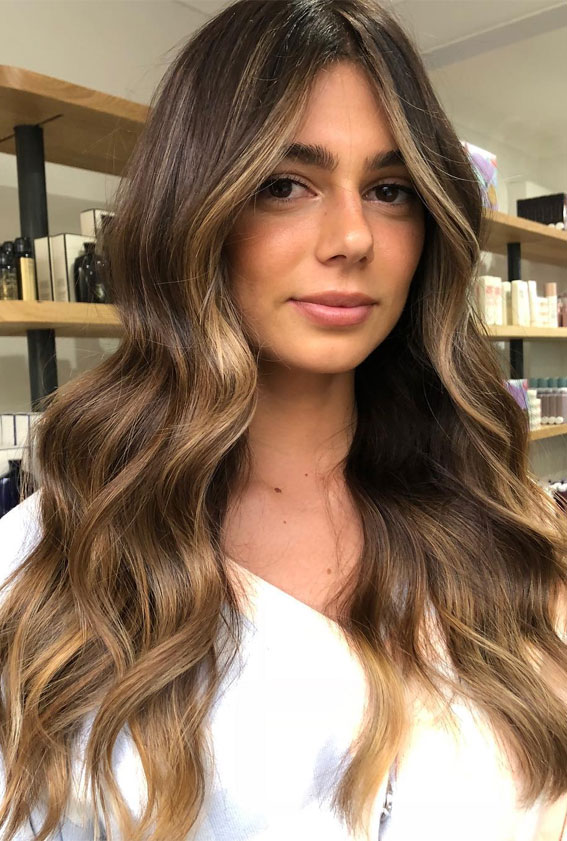 50 Stunning Hair Colour Ideas to Rock in 2022 : Sunkissed Brunette