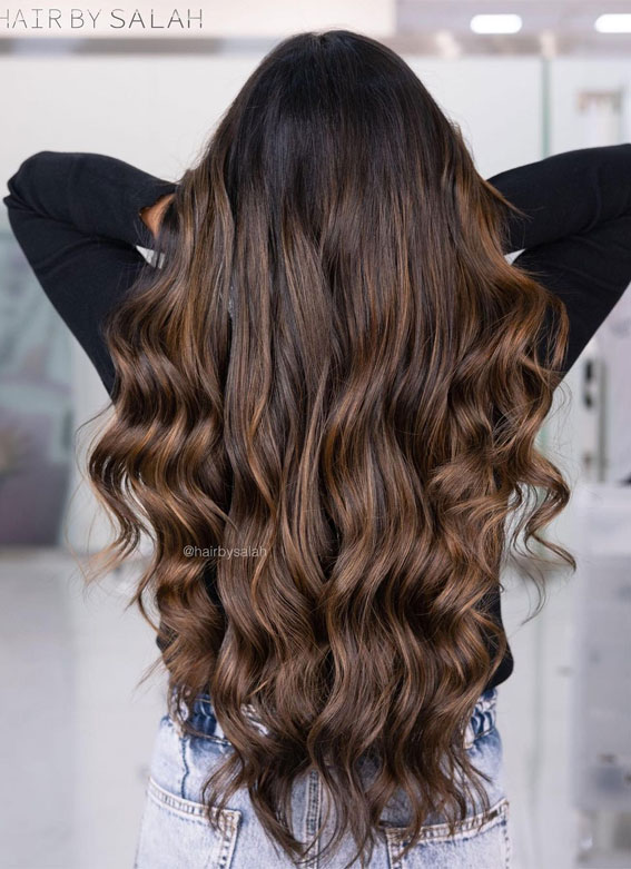 50 Stunning Hair Colour Ideas to Rock in 2022 : Chestnut Brown Shade Blend