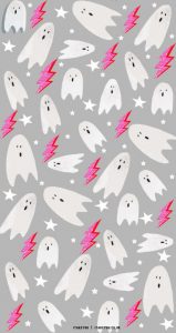 20+ Preppy Halloween Wallpaper Ideas : Ghost on Grey Background I Take ...