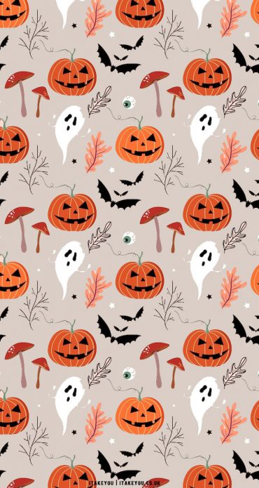 10 Cute Halloween Wallpaper Ideas for Phone & iPhone : Pumpkin & Ghost ...