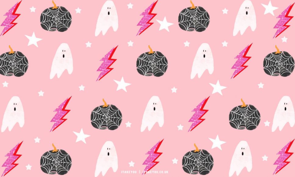 20+ Preppy Halloween Wallpaper Ideas : Glitter Lightning + Black ...