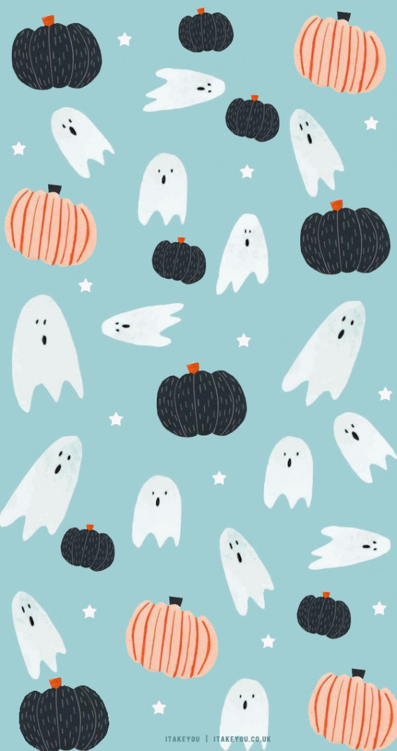 Halloween Ghost Cartoon Cute Wallpaper Background Wallpaper Image For Free  Download  Pngtree