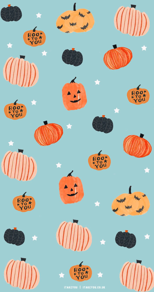 20+ Preppy Halloween Wallpaper Ideas : Mix n Match Pumpkins