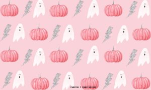20+ Preppy Halloween Wallpaper Ideas : Pink Pumpkin & Glitter Lightning ...