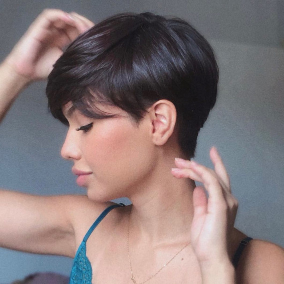 40 Best Pixie Haircuts & Hairstyles For Any Hair Type : Flattering Pixie Straight Hair