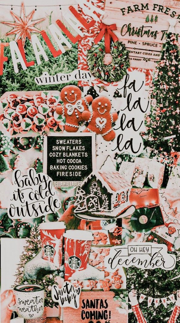 23 Christmas Collage Wallpaper Ideas : It’s a sweater season