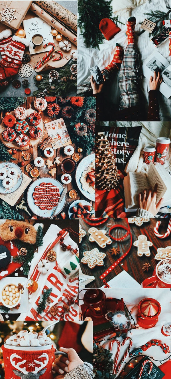 23 Christmas Collage Wallpaper Ideas : Jingle all the way!