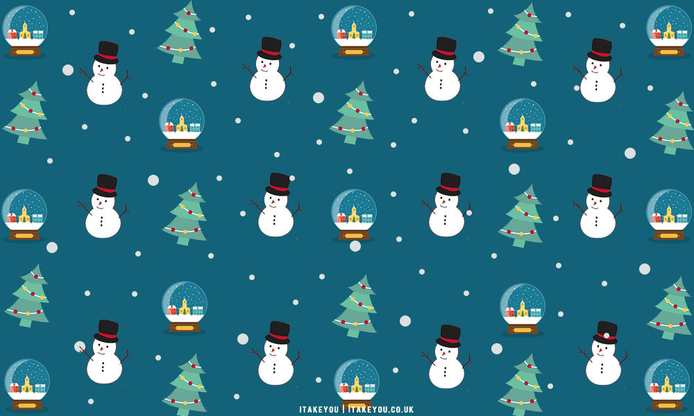 20+ Christmas Wallpaper Ideas : Teal Background For PC/Laptop