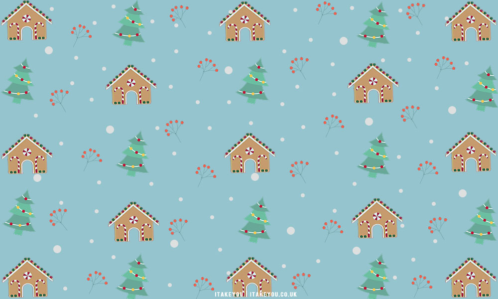 Cute Christmas Gingerbread Man And Christmas Background Seamless Pattern  Textile Christmas Background Image And Wallpaper for Free Download