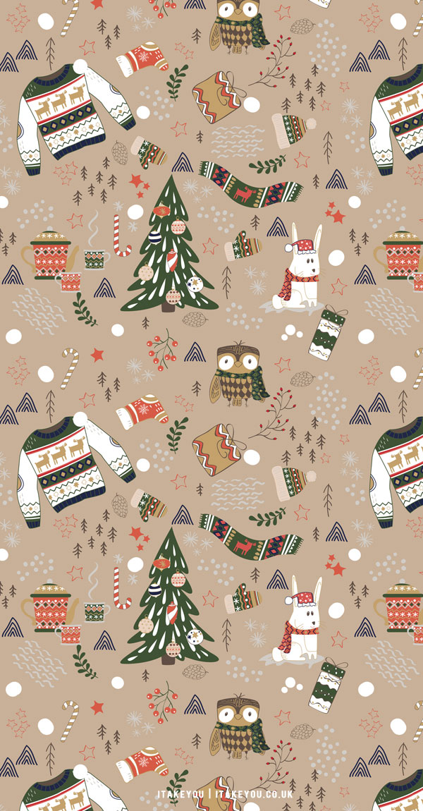 60 FREE Aesthetic Christmas Wallpapers For A Festive Phone