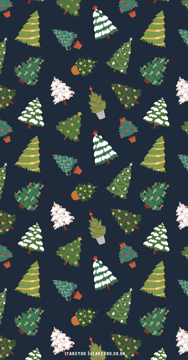 20+ Christmas Wallpaper Ideas : Navy Blue Background