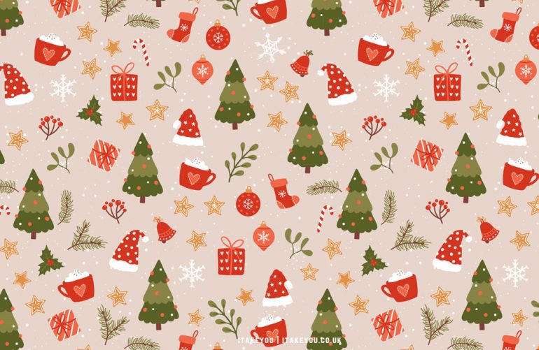 20+ Christmas Wallpaper Ideas : Neutral Christmas Background I Take You ...