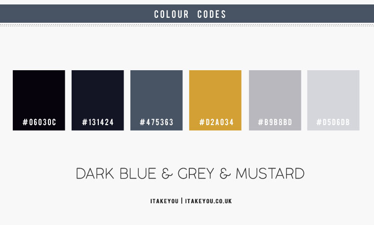grey bedroom color combo, grey and mustard color scheme, dark blue and mustard bedroom, grey and mustard color palette, navy blue and grey color combo, navy blue and grey bedroom