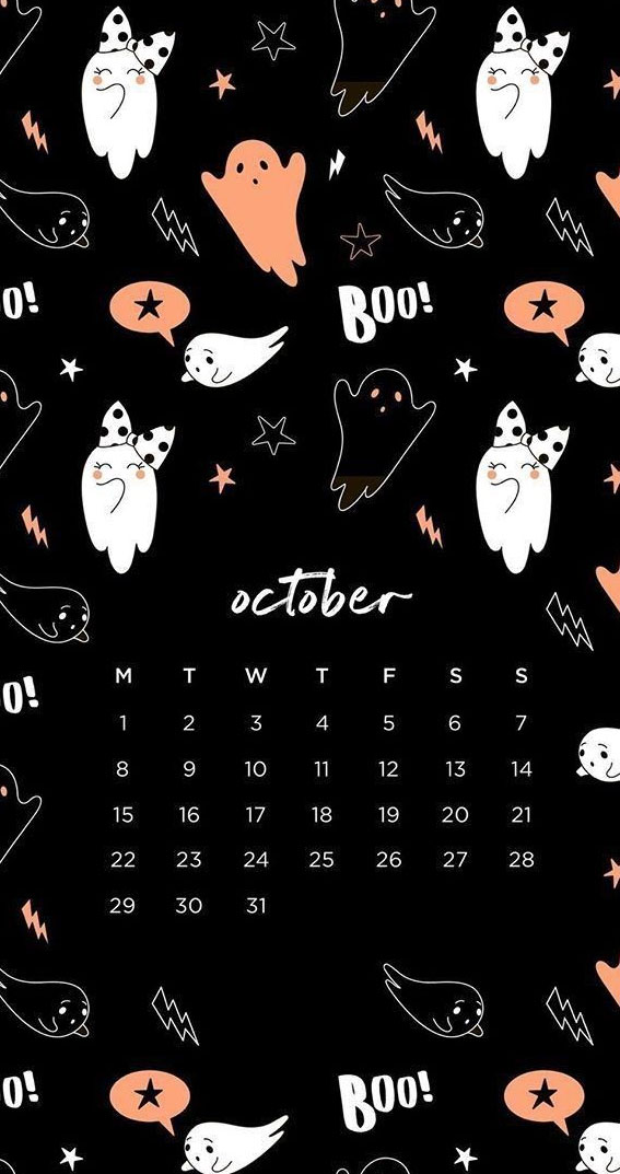 10+ Spooky Halloween Wallpaper Ideas : Boo October Calendar