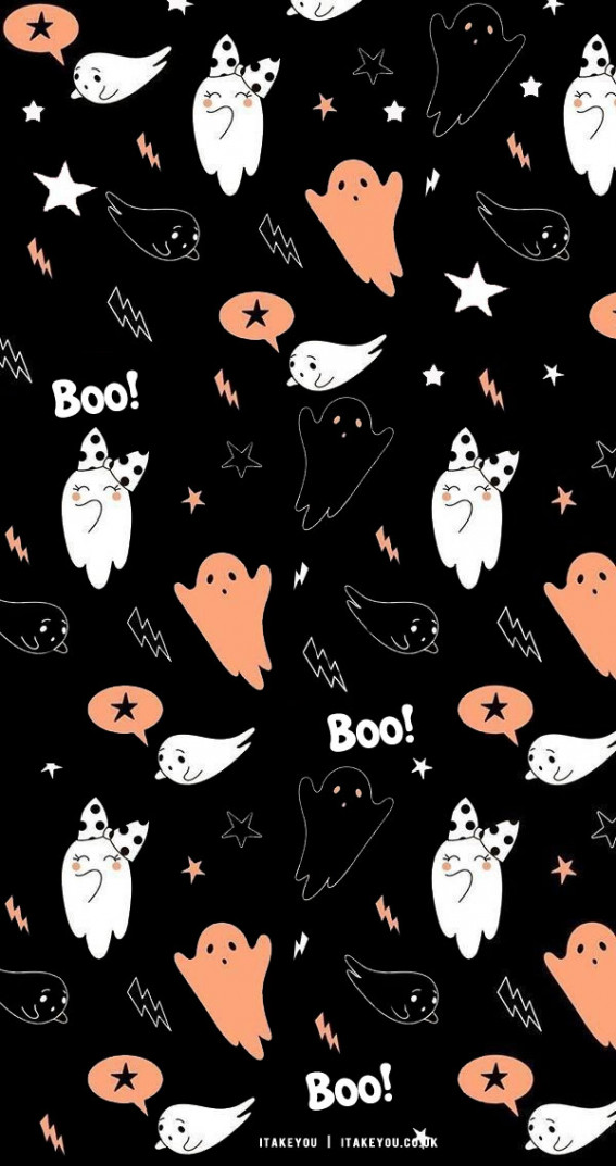 10+ Spooky Halloween Wallpaper Ideas : Happy Ghosts
