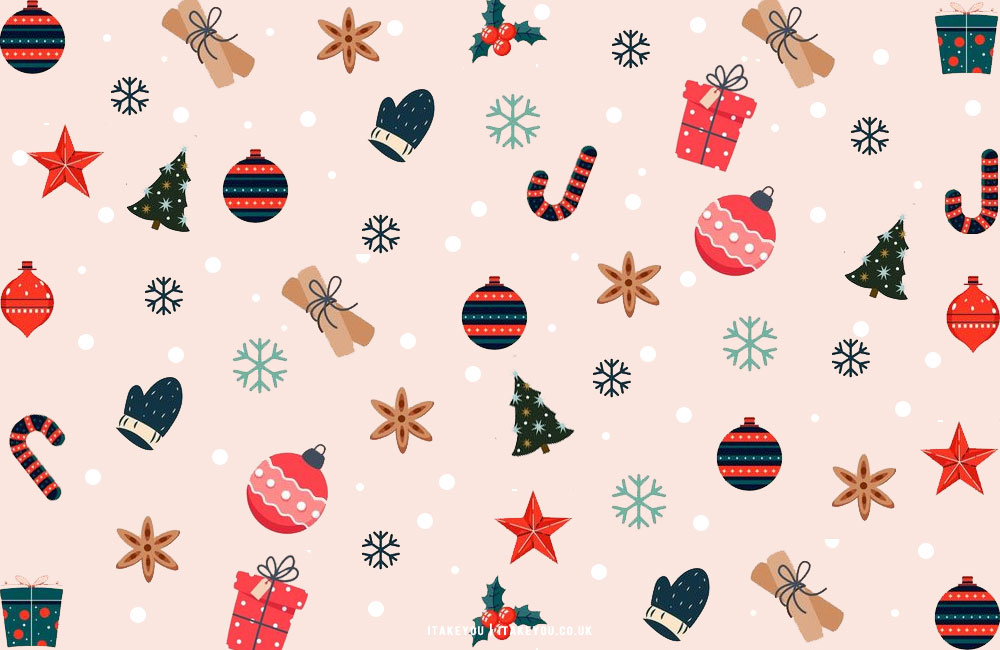 20+ Christmas Wallpaper Ideas : Presents & Christmas Baubles