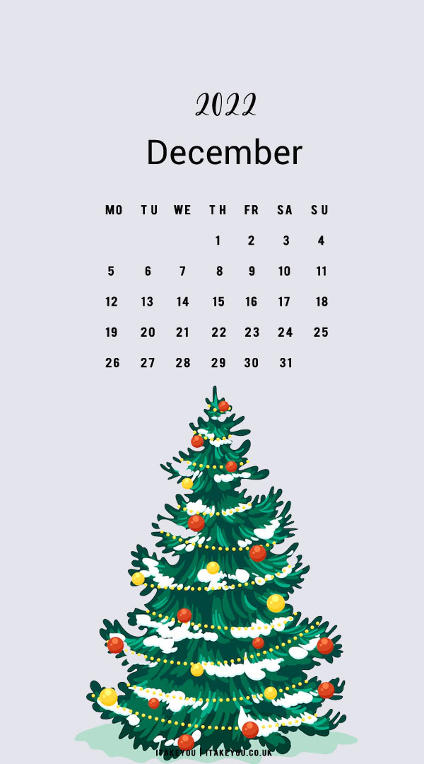 30+ Free December Wallpapers : Christmas Tree December Wallpaper