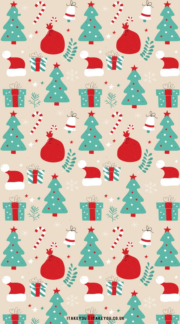 40+ Preppy Christmas Wallpaper Ideas : Green and Red on Nude Background for  Phones I Take You | Wedding Readings | Wedding Ideas | Wedding Dresses |  Wedding Theme