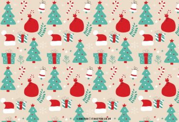 40+ Preppy Christmas Wallpaper Ideas : Santa Bag + Christmas Tree I ...