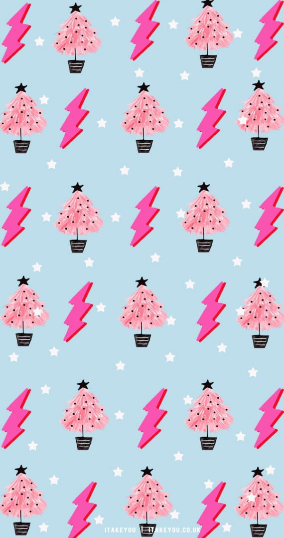 40+ Preppy Christmas Wallpaper Ideas : Lightning + White Stars I Take ...