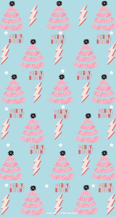 40+ Preppy Christmas Wallpaper Ideas : Pink Christmas Trees ...