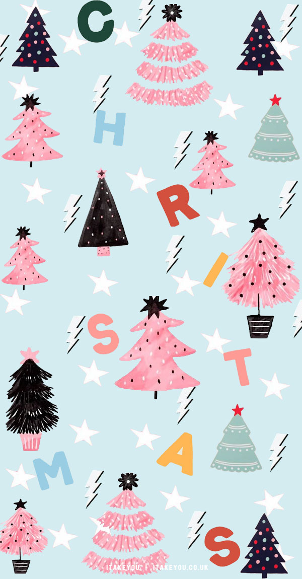 40+ Preppy Christmas Wallpaper Ideas : Christmas Letters & Cute