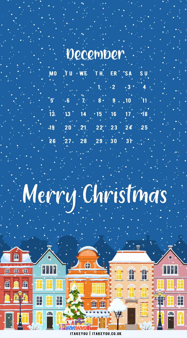 30+ Free December Wallpapers : Christmas in Town Wallpaper