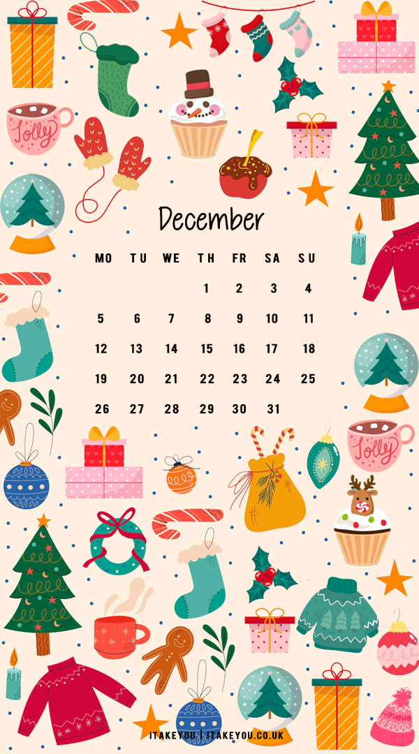 30+ Free December Wallpapers : Pink Background Christmas