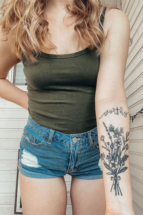 30+ Beautiful Flower Tattoo Ideas : Worthy & Flower Tattoos