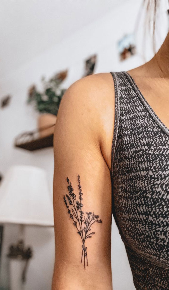 30+ Beautiful Flower Tattoo Ideas : Small Flower Bicep Tattoo I Take You