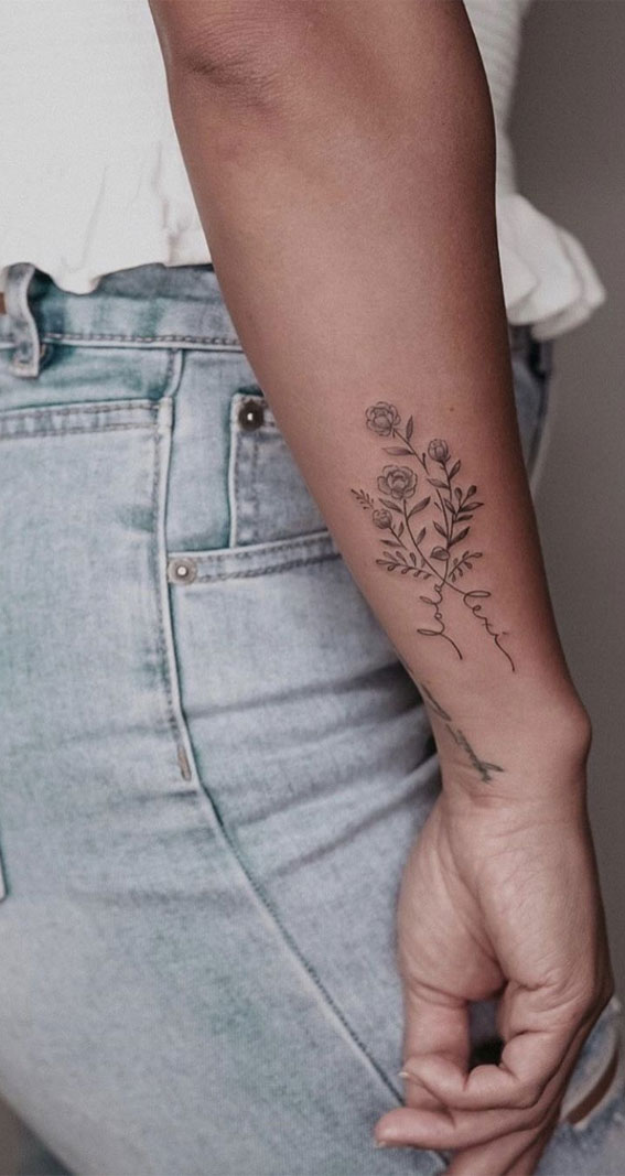 30+ Beautiful Flower Tattoo Ideas : Flower Tattoo Above Wrist I Take You