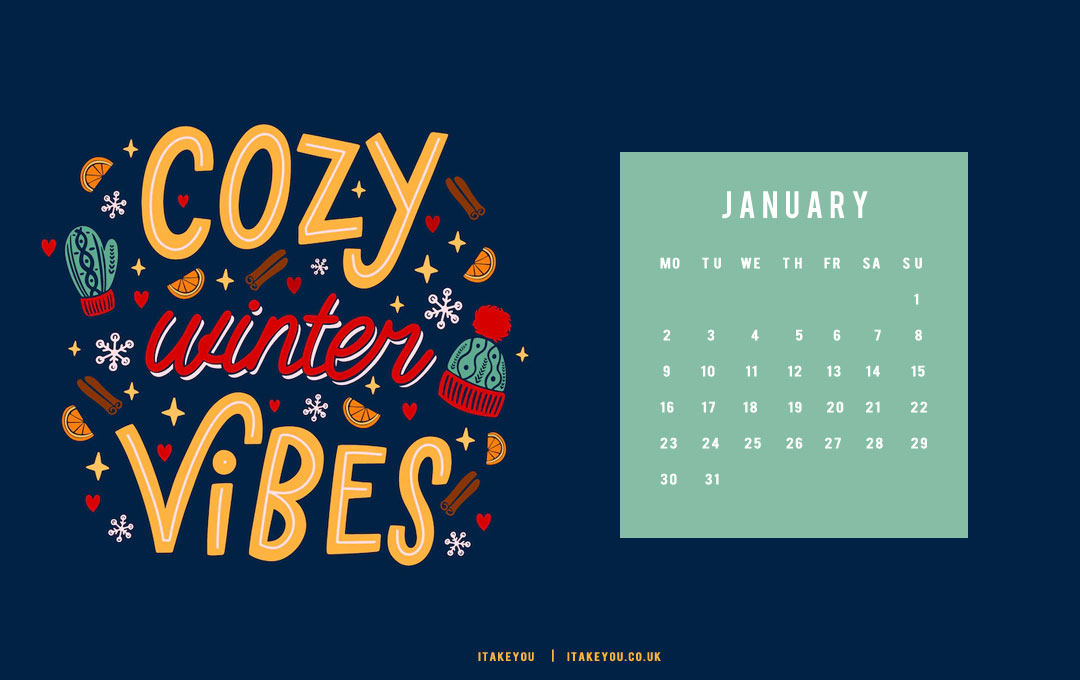 30+ January Wallpaper Ideas for 2023 : Cozy Winter Dark Blue Wallpaper