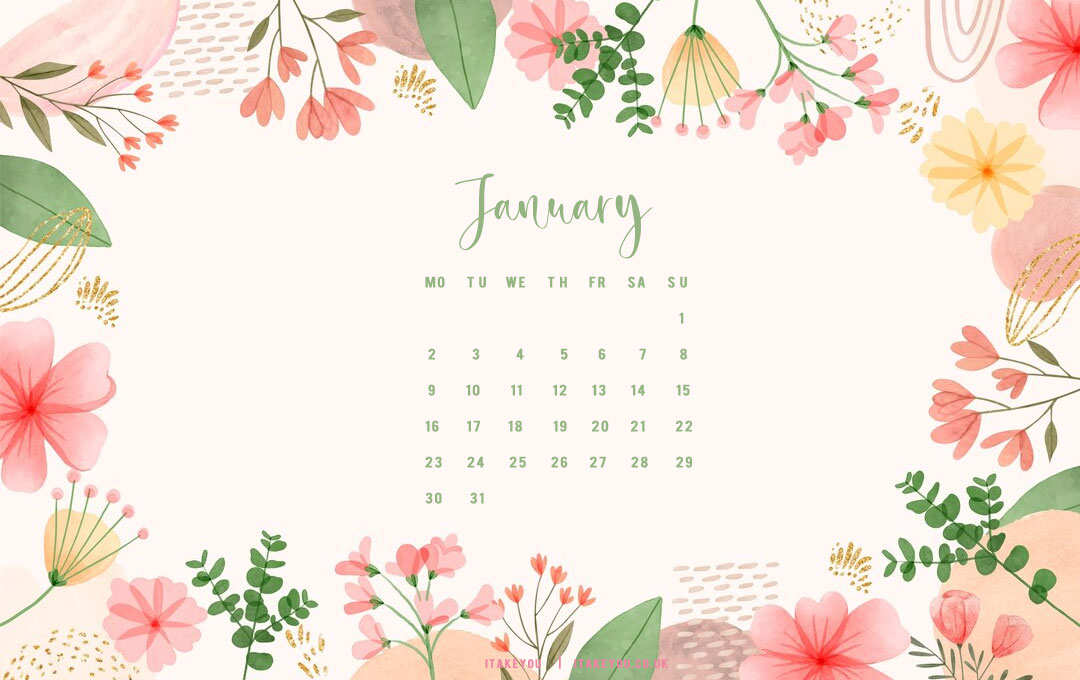 30+ January Wallpaper Ideas for 2023 : Floral January Wallpaper I Take ...